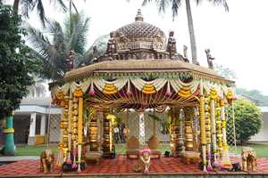 Big Fat mariage tamilien Manavarai Mandap Design Marathi cérémonie décor Kalyana Mandapam DST exportations dernières fournitures de mariage UK - Product Image 4