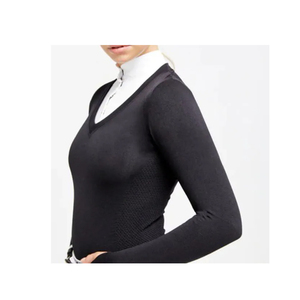 Camisa de equitación Capa base Polo Ecuestre Mujeres Niños En Tejido técnico de secado rápido Totalmente personalizable al precio más bajo - Product Image 3