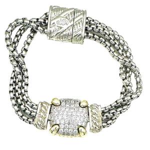 A9513b Top Sale Bedelarmband Armband Met Vierkante Cz Pave Designer Armbanden - Product Image 1