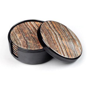 Round White and Blue Resin Coaster Fast Water Absorbent Diatomite Mat & <b>Pad</b> for Tea & <b>Coffee</b> Hot Seller - Product Image 4