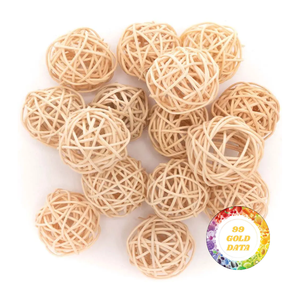 ลูกหวายกลมธรรมชาติสำหรับตกแต่งบ้านของเล่นสัตว์เลี้ยงจากเวียดนามโดย99GD - Product Image 1