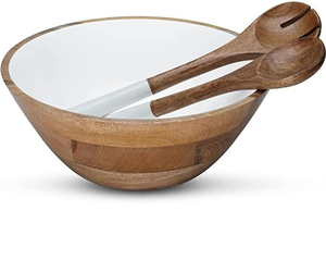 Tazón de Comedor de Madera de Mango Hecho a Mano, Ecológico y Personalizable, Multiusos, de la Mejor Calidad, Estilo Bonito, Artesanía Saniya - Product Image 3