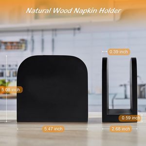 ที่ใส่ผ้าเช็ดปากสำหรับวางบนโต๊ะไม้อะคาเซียที่ใส่ผ้าเช็ดปากสำหรับห้องครัวห้องรับประทานอาหารของตกแต่งโต๊ะ - Product Image 5