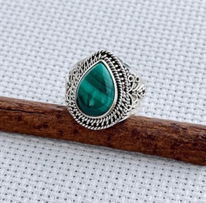 Anillos finos de estilo religioso de Plata de Ley 925, piedra preciosa de moissanita de pera Original, gran joyería para fiesta de boda, terceros - Product Image 1