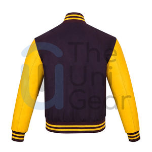 Chaquetas Universitarias de Béisbol Personalizadas de Alta Calidad para Hombre y Mujer, Estilo Urbano, Cuello Alto, Ecológicas, 100% Algodón, Venta al Por Mayor - Product Image 3