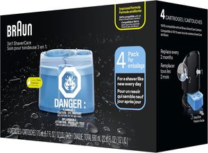 Braun Clean & Renew Refill Cartridges CCR, Replacement <b>Shaver</b> Cleaner Liquid Solution for Clean&Charge System, Pack of 4 - Product Image 3