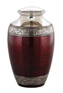 Urne funéraire en métal artisanale de qualité exportée pour les cendres humaines Urne funéraire décorative en métal pour adultes - Product Image 4