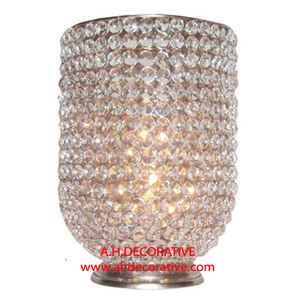 Candelabro DE BODA personalizado de cristal de Metal plateado nórdico, soporte decorativo con Base de pies, centros de mesa de Navidad hechos a mano - Product Image 2