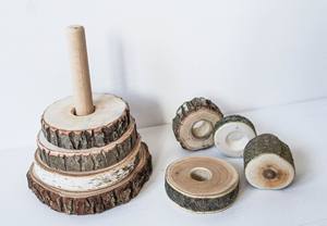 Eco-Friendly Non-Toxic Wood Stacking <b>Toy</b> Montessori <b>Baby</b> Games Heart-Sd <b>Wooden</b> Stacker Montessori Stacking <b>Toys</b> - Product Image 3