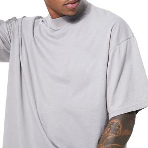 T-shirt Homme Personnalisé – Coton Streetwear Oversize Col Rond Côtelé Coupe Boxy Épaisse 300 g/m² – Nouveauté 2026 - Product Image 6