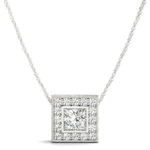 จี้เพชรทรงกลมขนาด4.00มม. สำหรับผู้หญิงทุกคน/จี้สำหรับสวมใส่ - Product Image 2