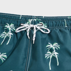 Men's Summer Casual Drawstring Waist <b>Shorts</b> with Custom Logo Oversized <b>Sweatpants</b> with Tree Print Anti-Wrinkle Beach Pants - Product Image 4