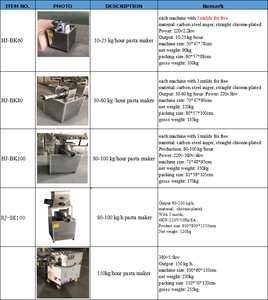 Máquina para Hacer Pasta de Doble Tolva, Máquina Comercial para Procesar Masa, Máquina para Hacer Macarrones y Fideos HJ-BK130A - Product Image 4