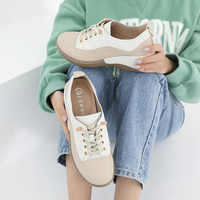 [JSHOE] Chaussures plates légères en cuir de vachette décontractées pour femmes, design minimaliste chic, fabrication artisanale