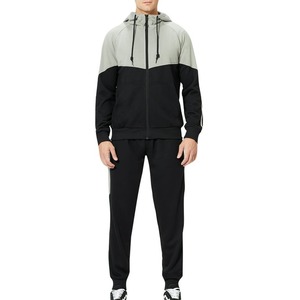 2023, conjunto de chándal informal de 2 uds para hombre, conjuntos de Jogger para hombre, dos piezas de entrenamiento, bloque de Color, cremallera, ropa de salón - Product Image 3