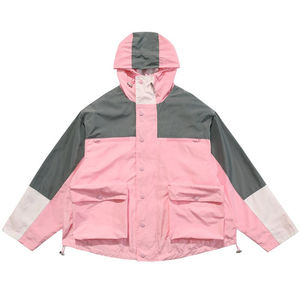 Chaquetas SoftShell a prueba de viento para hombre, ropa de calle, chaqueta cortavientos de gran tamaño con cremallera de poliéster Vintage - Product Image 1