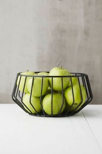 Iron Metal Storage Basket <b>combines</b> strength and style, making it a versatile organizer for any kitchen space - Product Image 6