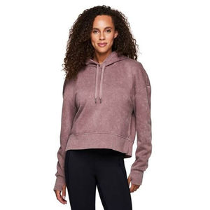 XL Size Women's Winter <b>Mid</b>-<b>Layer</b> Fleece Pullover Hoodie 60% Cotton 40% Polyester Soft Ribbed Cuffs Hem Front Pouch Active Logo - Product Image 1