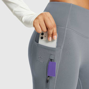 Pantalones Deportivos de Cintura Alta con Cordón, Bolsillos, Pierna Ancha y Corte Acampanado, Ropa Deportiva Completa para Entrenamiento Físico para Mujer - Product Image 5