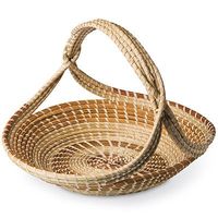 Grand panier en rotin tissé à la main, parfait pour les couvertures de rangement de linge, les jouets et l'affichage décoratif dans les maisons modernes