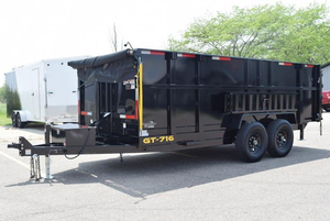 รถพ่วงไฮดรอลิกแบบเทท้ายสำหรับงานเกษตรกรรม ขนาดเลือกได้ รถแทรกเตอร์ รถพ่วงเทท้าย 2 ตัน แบบสองล้อ - Product Image 6