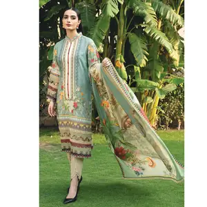 도매 파키스탄 세 조각 파키스탄 여성 캐주얼 드레스/고품질 여성 정장 드레스