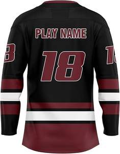 ชุดเครื่องแบบเสื้อกีฬาฮ็อกกี้น้ำแข็งตามสั่งของ2025ชุดอุปกรณ์สำหรับทีมมืออาชีพผ้าทอลายทแยงสำหรับสโมสรลีกชุดกีฬาจำนวนมาก - Product Image 2