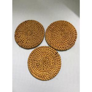 Coastal Rattan Charger Plate Floral <b>Placemats</b> Handwoven Rattan Table Decor Boho Style Vintage Wedding Eco-Friendly Factory - Product Image 5