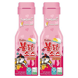 ซัมยัง บุลดัก รสไก่เผ็ด 2 เท่า ซอสสีดำและสีแดง 200 กรัม สำหรับขายส่ง ไม่ใช่อาหารมังสวิรัติ เหมาะสำหรับซูเปอร์มาร์เก็ตและร้านค้าปลีก - Product Image 5