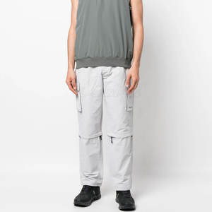 Pantalon de sport décontracté multi-poches Hip Hop pour homme Pantalon de gym avec fermeture à bouton et braguette Pantalon de survêtement léger d'automne personnalisable - Product Image 2