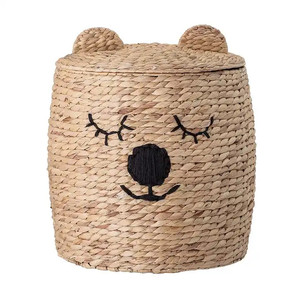 Cesta de almacenamiento de jacinto de agua con forma de animal al mejor precio con asa fabricada en Vietnam para almacenamiento de lavandería - Product Image 4