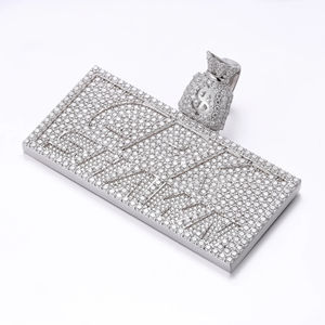 Los Más Vendidos, Joyería de Hombre Estilo Hip Hop, Moissanita Transparente VVS, Plata de Ley 925, Colgantes y Dijes de Moissanita - Product Image 2