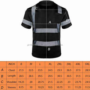Breathable 100% Polyester Hi <b>Vis</b> Reflective Short Sleeve Safety <b>Shirts</b> With Front Pocket Working Safety <b>T</b> <b>Shirt</b> - Product Image 3