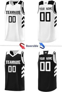 Camiseta de Baloncesto Personalizada Sublimada Reversible sin Mangas, Camisetas de Baloncesto para Equipo, Tallas Grandes, Transpirable, de Secado Rápido para Verano - Product Image 2
