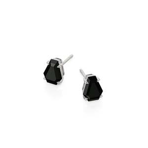 Jeulia Gothic Black Coffin Cross <b>Stud</b> Earrings Sterling <b>Silver</b> - Product Image 2