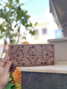 Motif occidental usiné à la main sculpture en cuir hommes Long portefeuille Offre Spéciale mode élégant porte-monnaie cadeau pour lui - Product Image 3