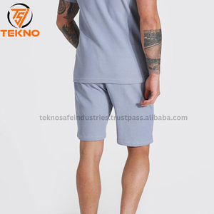 <b>Men's</b> 2-Piece <b>Set</b> Elastic Waist Sweatshirt <b>and</b> <b>Shorts</b> Plain Wholesale T Shirts <b>Short</b> <b>Set</b> - Product Image 6