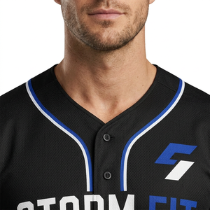 Camiseta de Béisbol Personalizada para Hombre, Manga Corta, Sublimada, Absorbente de Humedad, Antibacteriana, Corte Regular, para Todas las Temporadas, Ropa de Equipo - Product Image 5