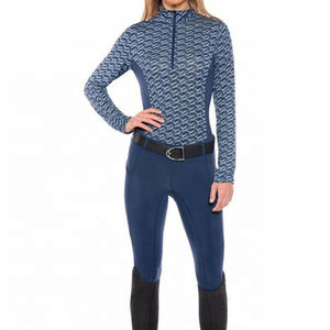 Vêtement de base pour l'équitation de compétition professionnelle, matériau durable, taille haute élastique personnalisée, respirant, équitation - Product Image 2