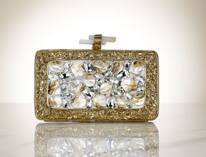 LUXURY CRAFTS Sac à bandoulière pour femme, ornementation unique en laiton avec pochette, sac à main en laiton à motifs de pierre de style classique et décontracté - Product Image 6