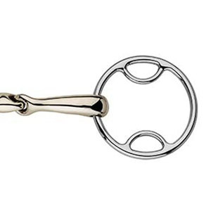 Alta calidad 304 de acero inoxidable de una sola articulación para montar a caballo 3 brocas de anillo bisel anillo suelto logotipo personalizado costura elegante personalizada - Product Image 4