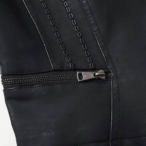 เสื้อแจ็กเก็ตหนังสีทึบสำหรับสตรีทแวร์ผ้าแคนวาสสีระบายอากาศได้สำหรับฤดูหนาว - Product Image 6