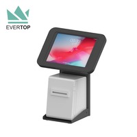 LST21-P support de kiosque de tablette antivol Android avec intégration d'imprimante pour kiosque IPad avec verrouillage kiosque de bureau libre-service 10"