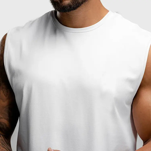 Casual Ribbed <b>Gym</b> <b>Mens</b> TankTops Custom Singlets <b>men's</b> High Street Style tanktops USA Size Stretchable <b>Men's</b> Tanktops Custom Logo - Product Image 4