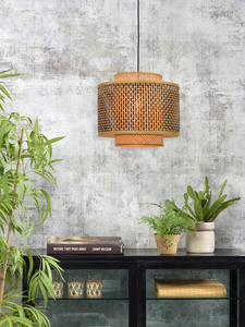 High Quality Eco-Friendly Bamboo Chandelier <b>Lampshade</b> Handmade Durable Woven Rattan with Boho Design Safe for Home Decorations - Product Image 6