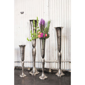 Top qualité Antique sol fait à la main Vase Design classique fabriqué à la main en métal Table décorative fleur Vase vente pour prix de gros - Product Image 5