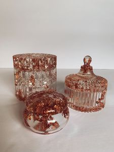 Crystal Round Striped Animal Style Handmade Storage Box Horn <b>Mold</b> <b>Candle</b> Holder Candy Jar - Product Image 2