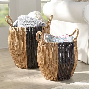 Panier de rangement en jacinthe d'eau, prix compétitif, pour l'organisation de paniers de rangement - Product Image 1