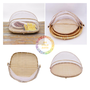 ตะกร้าไม้ไผ่แกะสลักศิลปะพื้นบ้านเวียดนามงานฝีมือธรรมชาติสำหรับตกแต่งบ้านและสวน-caryln - Product Image 1