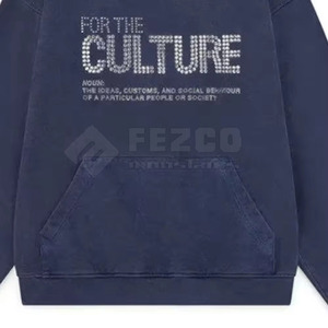 เสื้อมีฮู้ดผ้าฟลีซสำหรับผู้ชายเสื้อฮู้ดผ้าโพลีเอสเตอร์/ ผ้าฝ้ายผสมแฟชั่นสตรีทแวร์แบบสวมหัวทันสมัยสำหรับฤดูหนาว - Product Image 5